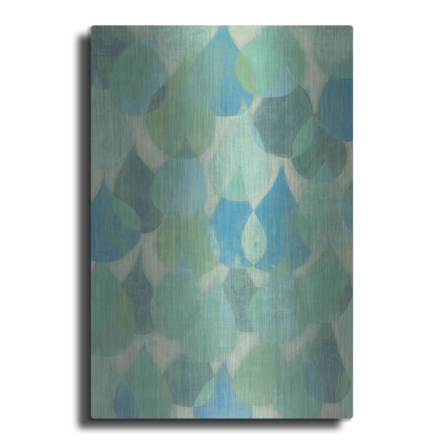 Luxe Metal Art 'Rain Drops II' by Grace Popp, Metal Wall Art