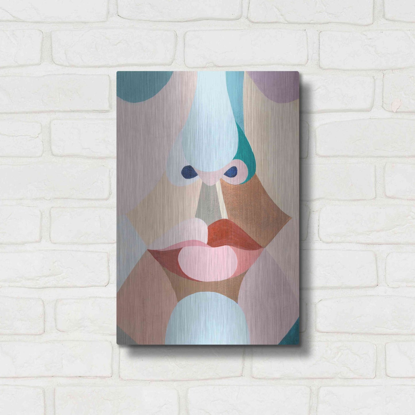 Luxe Metal Art 'Delicate Features I' by Grace Popp, Metal Wall Art,12x16