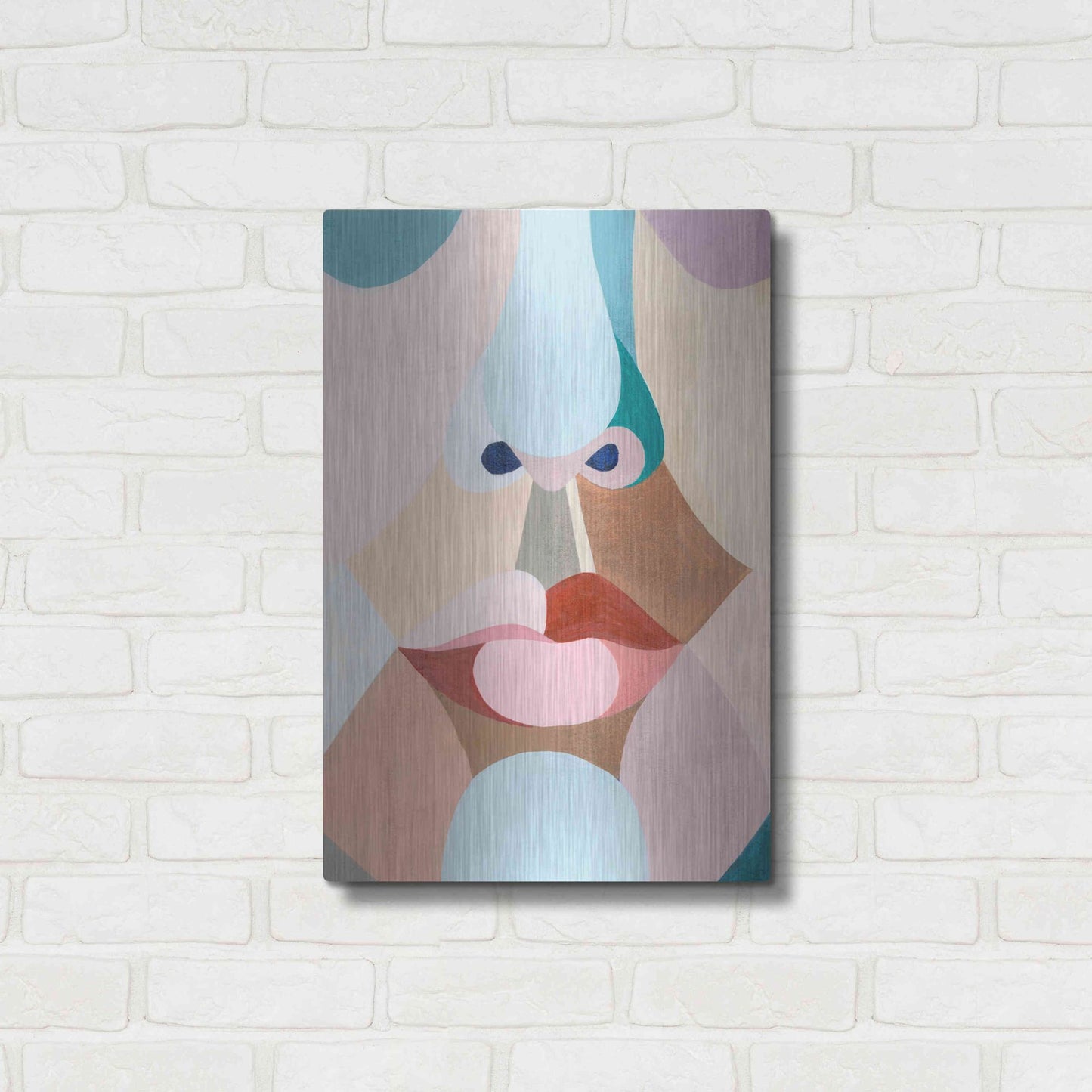 Luxe Metal Art 'Delicate Features I' by Grace Popp, Metal Wall Art,16x24