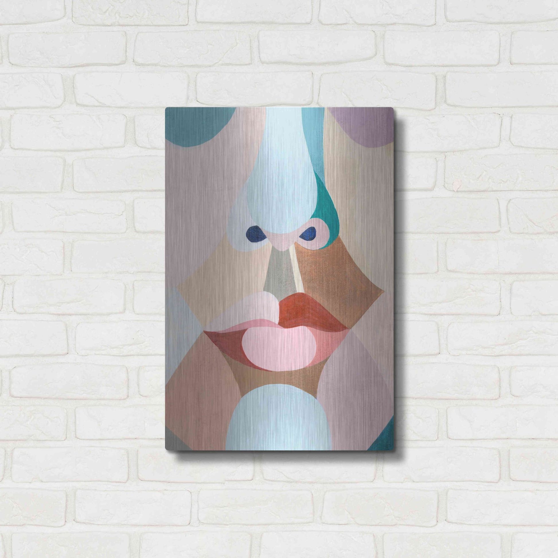 Luxe Metal Art 'Delicate Features I' by Grace Popp, Metal Wall Art,16x24