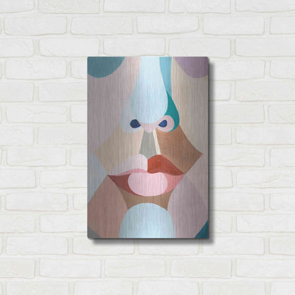 Luxe Metal Art 'Delicate Features I' by Grace Popp, Metal Wall Art,16x24