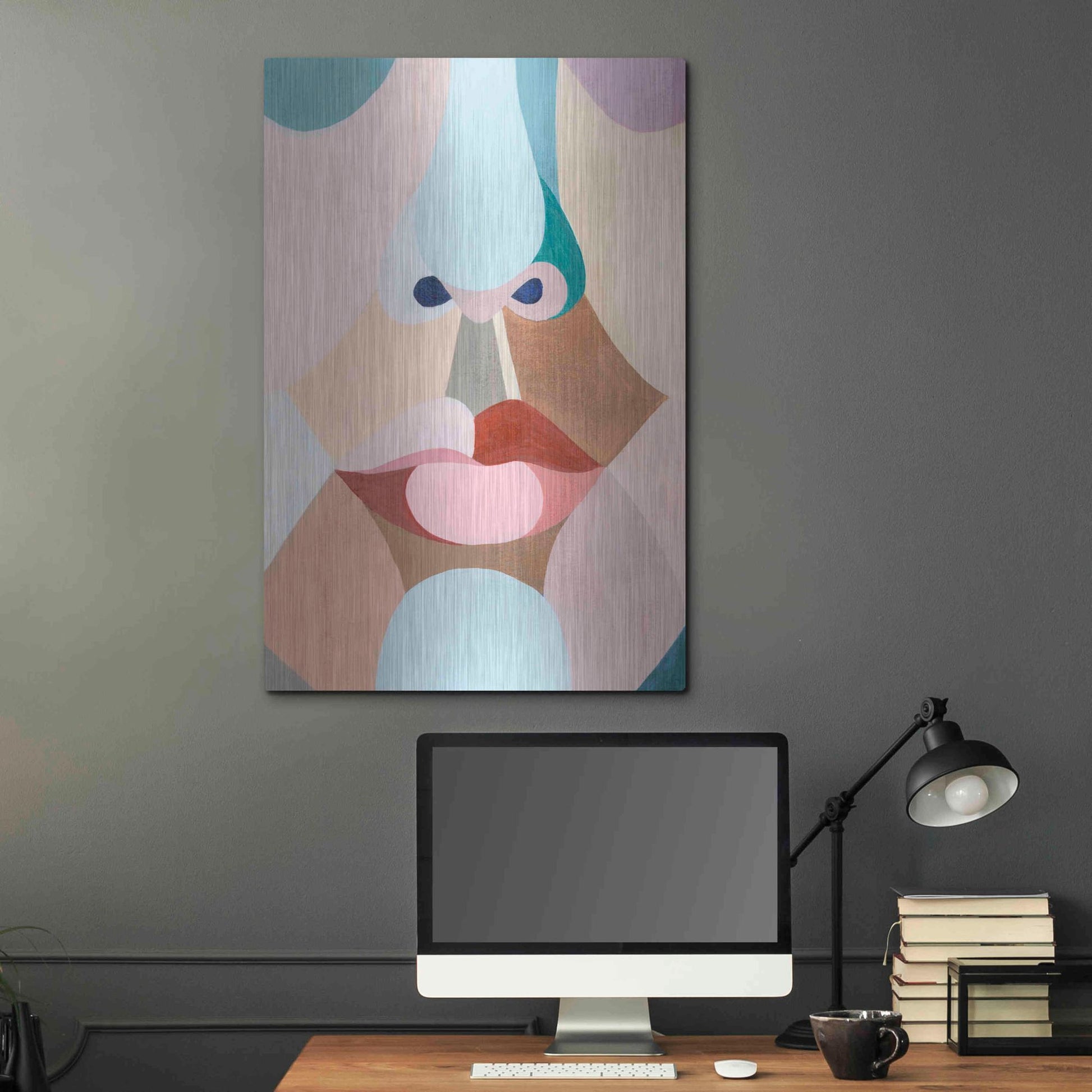 Luxe Metal Art 'Delicate Features I' by Grace Popp, Metal Wall Art,24x36