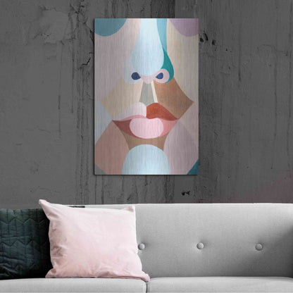 Luxe Metal Art 'Delicate Features I' by Grace Popp, Metal Wall Art,24x36