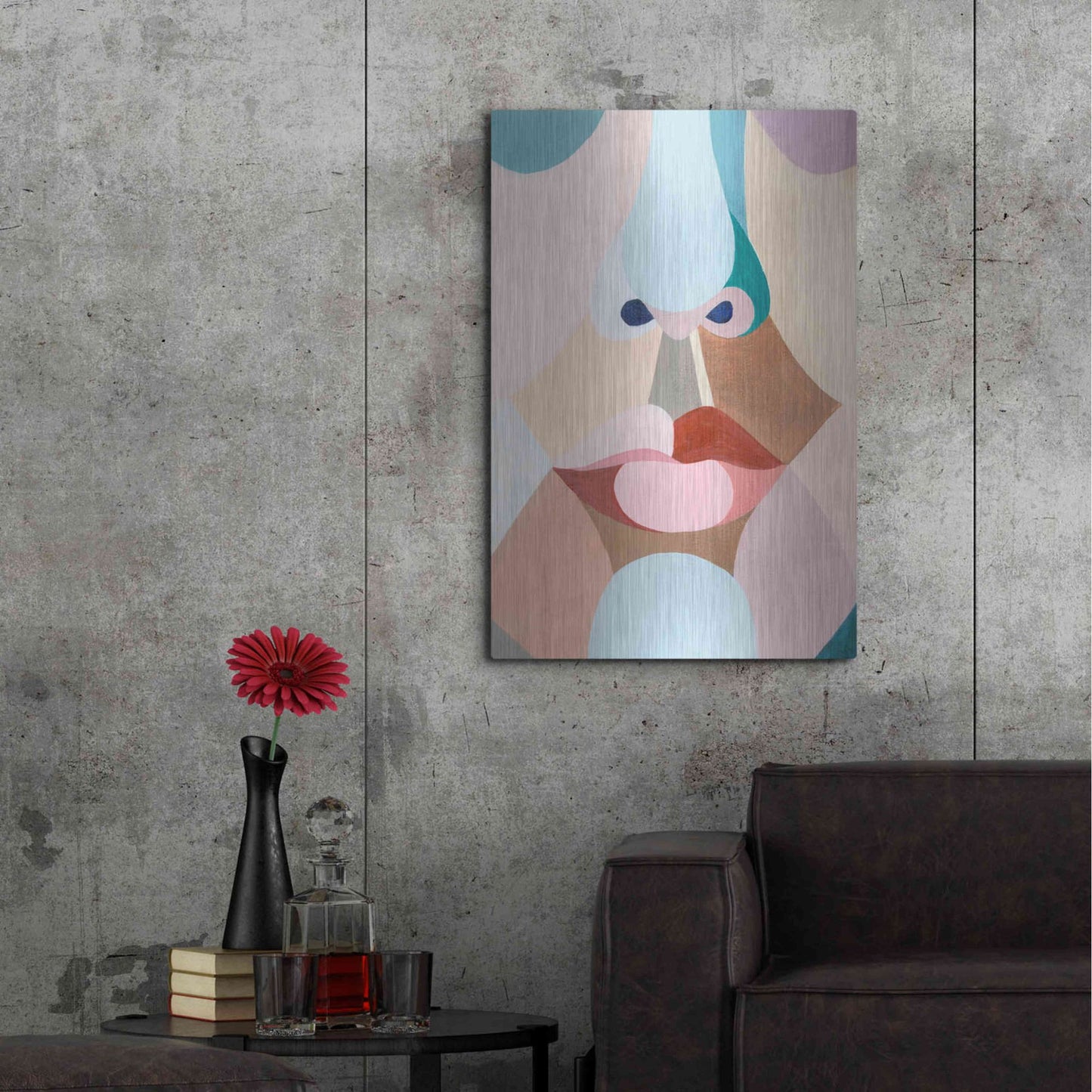 Luxe Metal Art 'Delicate Features I' by Grace Popp, Metal Wall Art,24x36