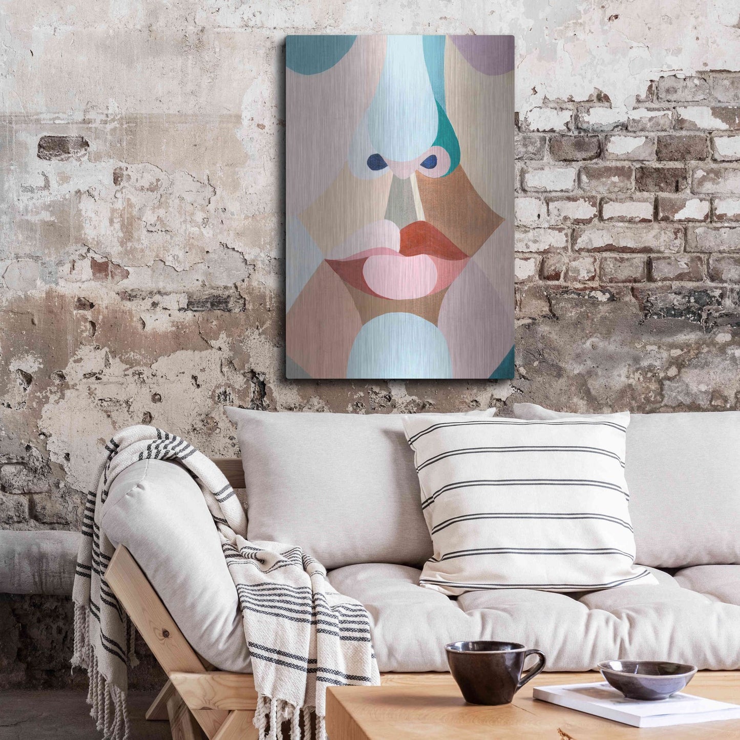 Luxe Metal Art 'Delicate Features I' by Grace Popp, Metal Wall Art,24x36