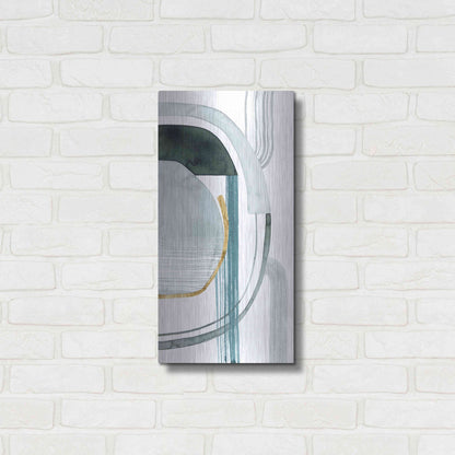 Luxe Metal Art 'Gradient Gears II' by Grace Popp, Metal Wall Art,12x24