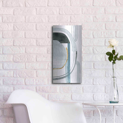 Luxe Metal Art 'Gradient Gears II' by Grace Popp, Metal Wall Art,12x24