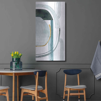 Luxe Metal Art 'Gradient Gears II' by Grace Popp, Metal Wall Art,24x48