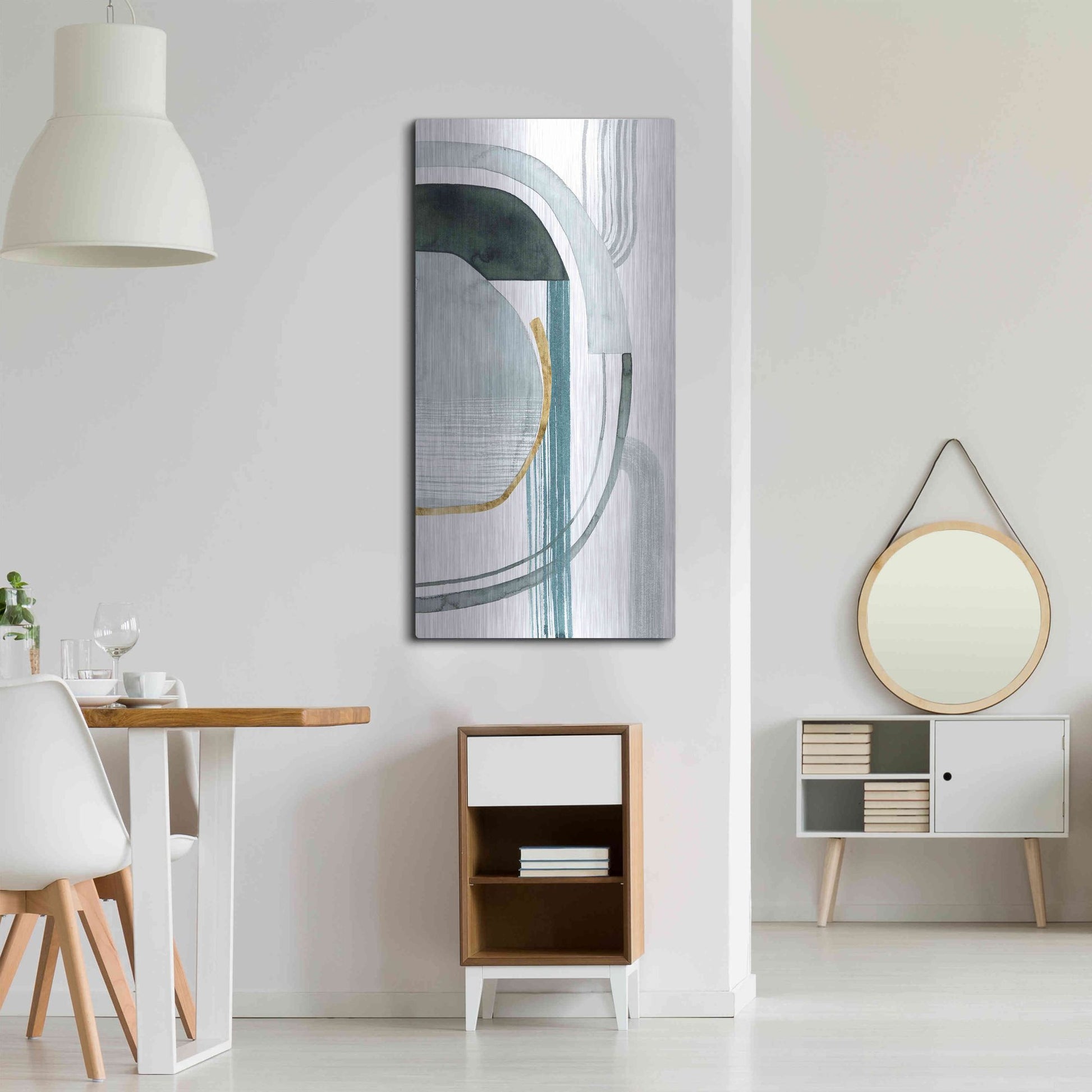 Luxe Metal Art 'Gradient Gears II' by Grace Popp, Metal Wall Art,24x48
