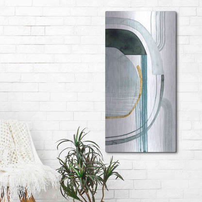 Luxe Metal Art 'Gradient Gears II' by Grace Popp, Metal Wall Art,24x48