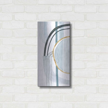 Luxe Metal Art 'Gradient Gears I' by Grace Popp, Metal Wall Art,12x24