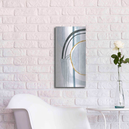 Luxe Metal Art 'Gradient Gears I' by Grace Popp, Metal Wall Art,12x24
