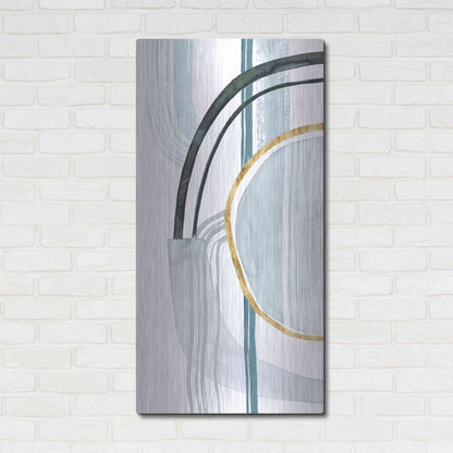 Luxe Metal Art 'Gradient Gears I' by Grace Popp, Metal Wall Art,24x48