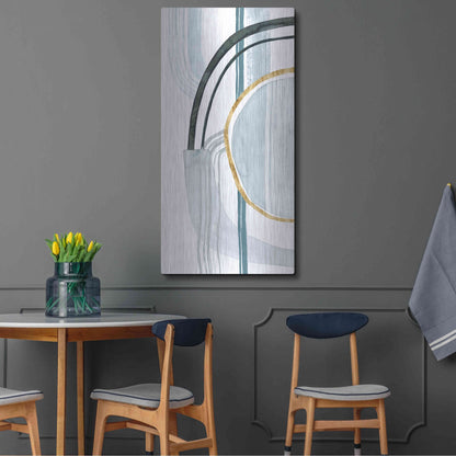 Luxe Metal Art 'Gradient Gears I' by Grace Popp, Metal Wall Art,24x48