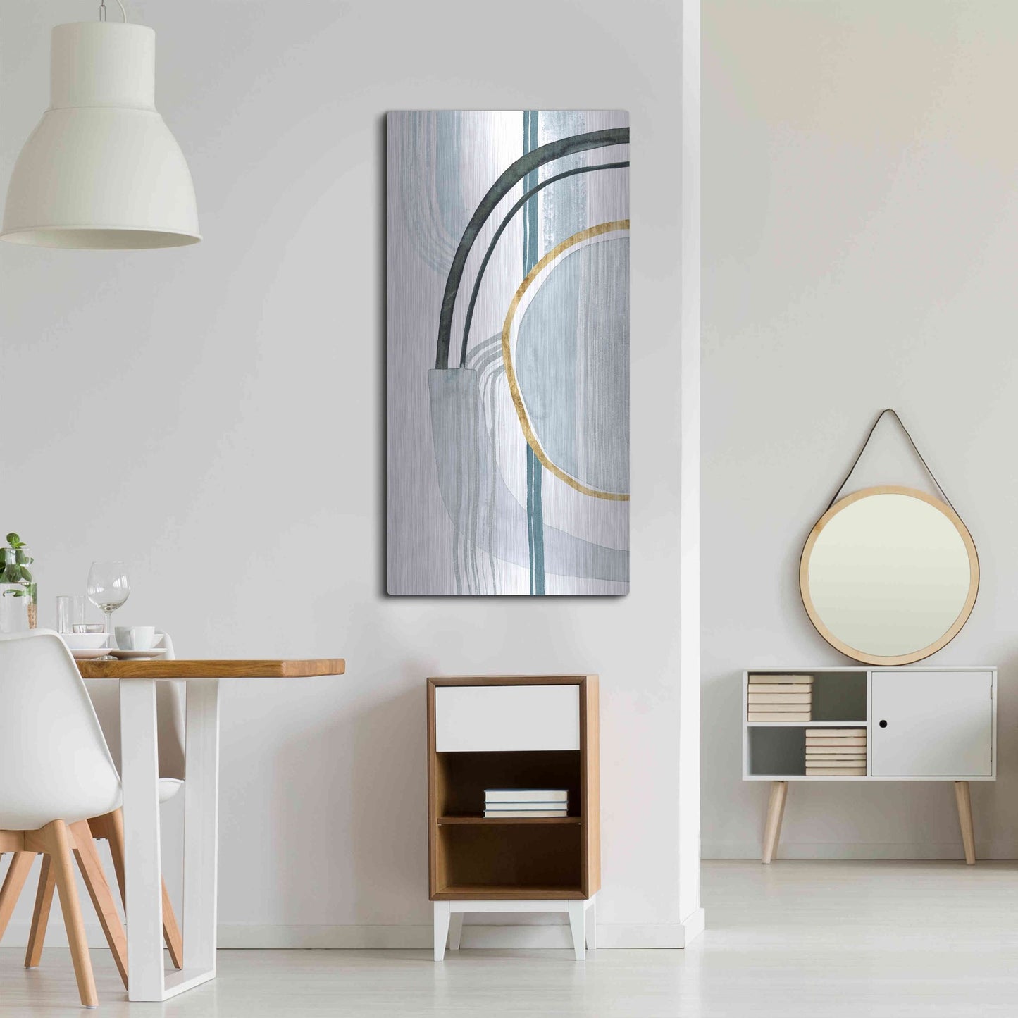 Luxe Metal Art 'Gradient Gears I' by Grace Popp, Metal Wall Art,24x48