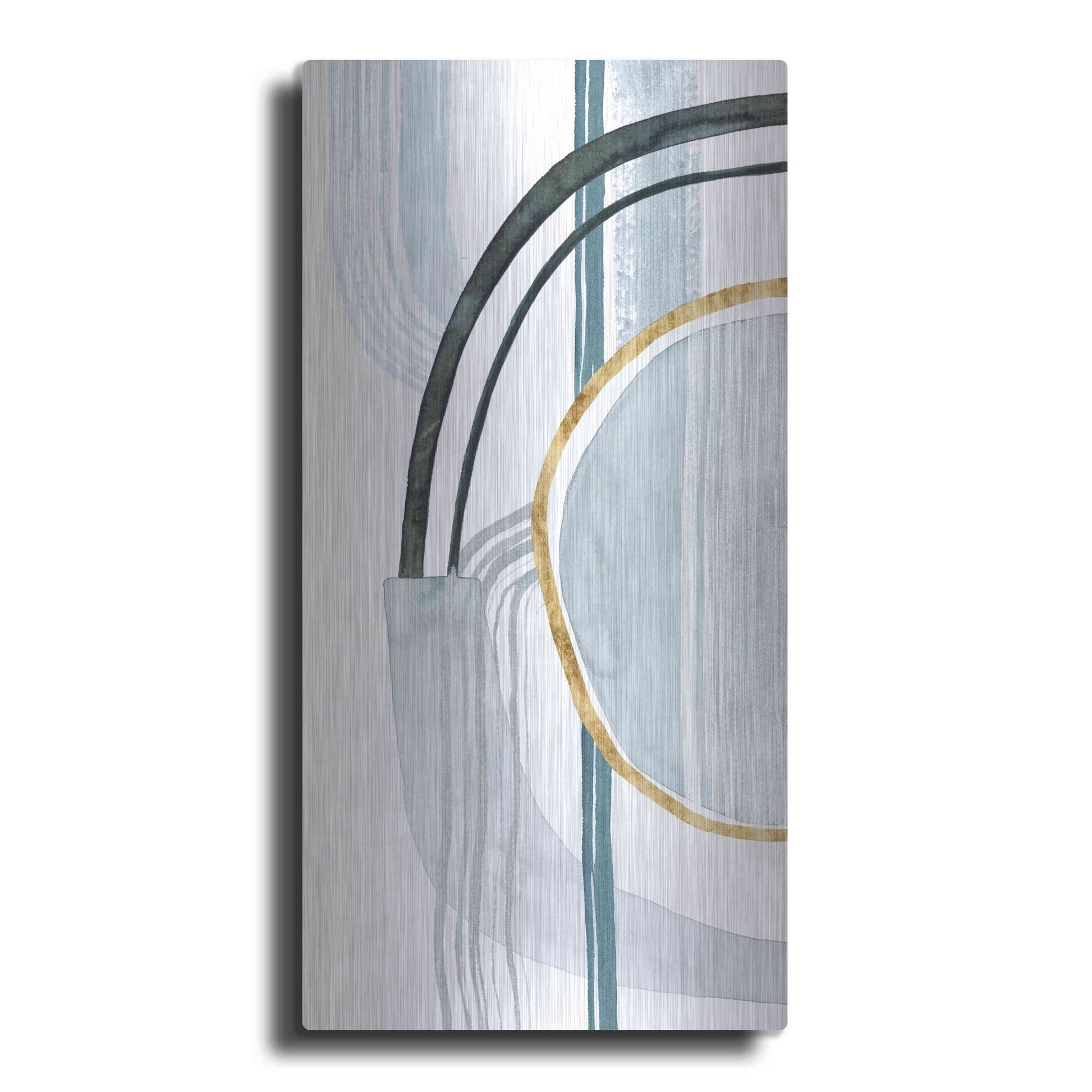 Luxe Metal Art 'Gradient Gears I' by Grace Popp, Metal Wall Art