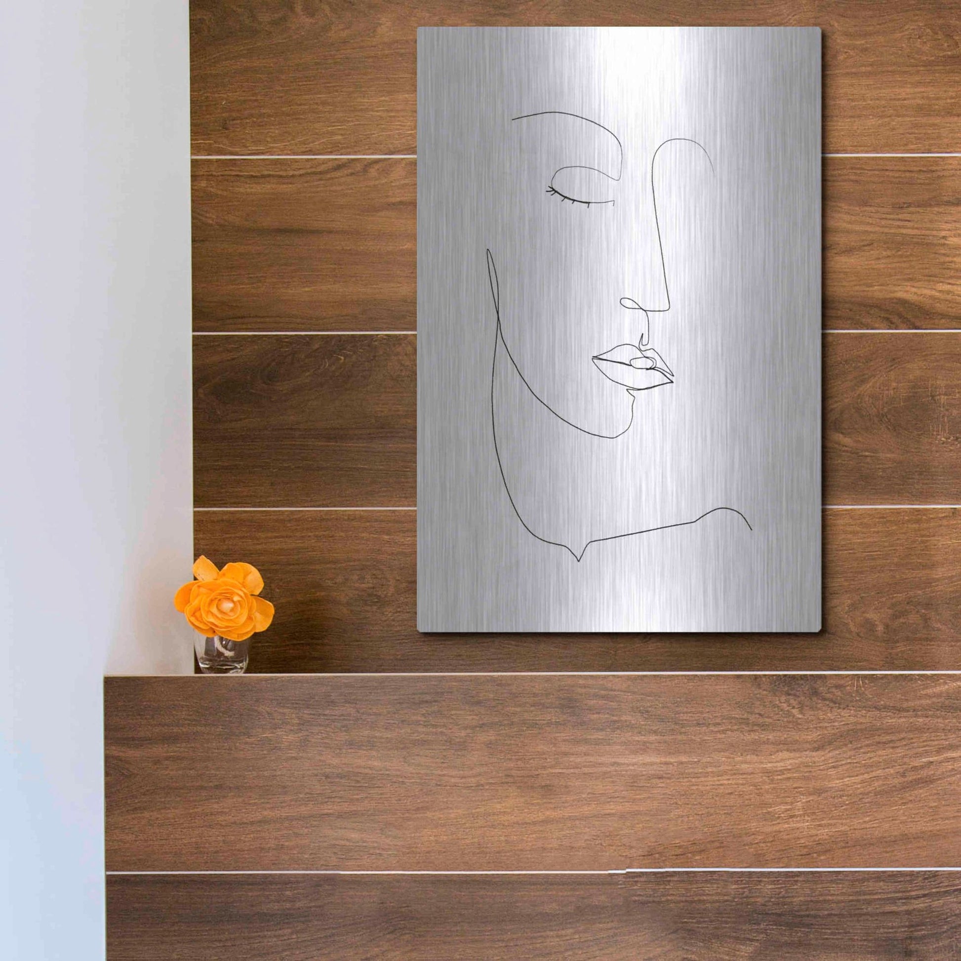 Luxe Metal Art 'Memory of Her II' by Grace Popp, Metal Wall Art,12x16