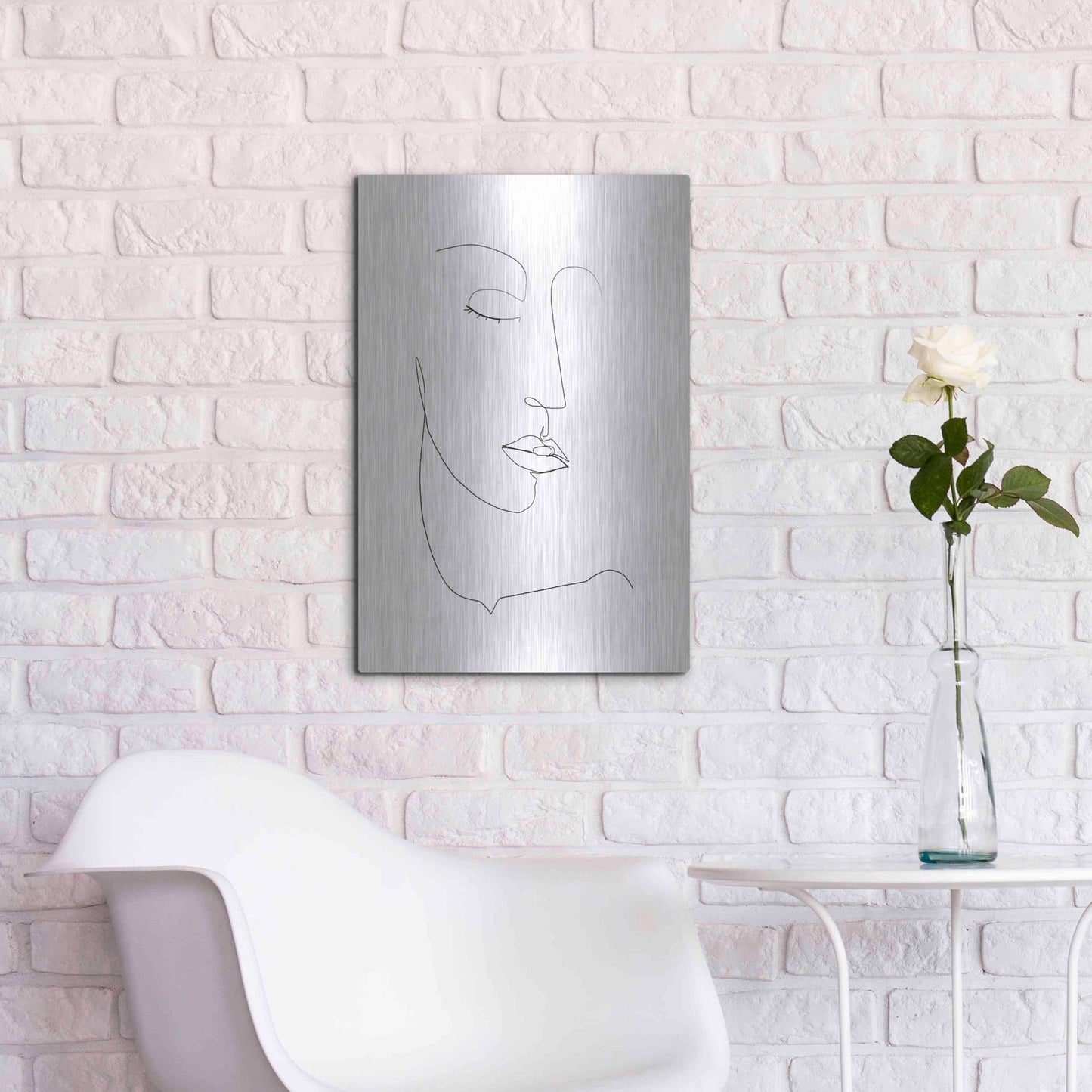 Luxe Metal Art 'Memory of Her II' by Grace Popp, Metal Wall Art,16x24