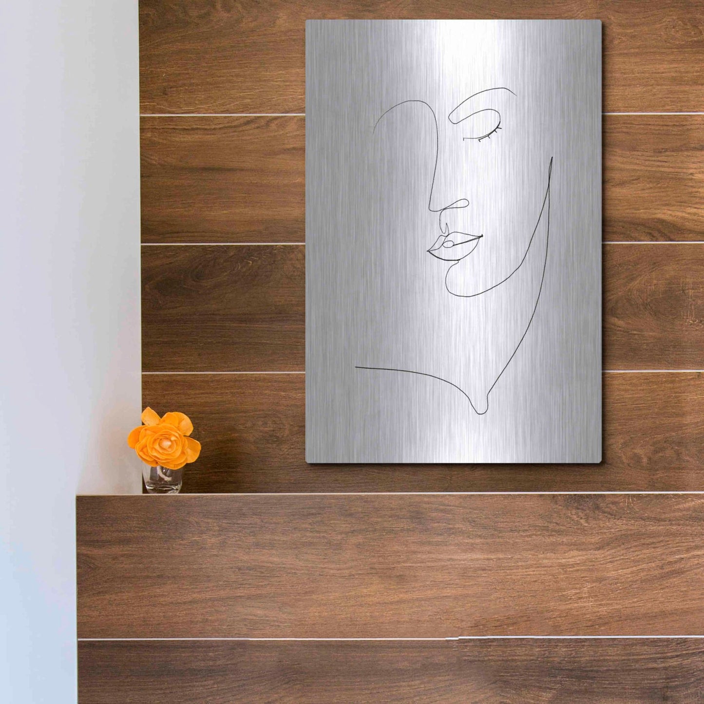 Luxe Metal Art 'Memory of Her I' by Grace Popp, Metal Wall Art,12x16