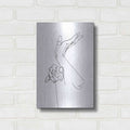 Luxe Metal Art 'Magic Hands II' by Grace Popp, Metal Wall Art,12x16