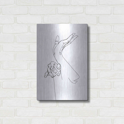Luxe Metal Art 'Magic Hands II' by Grace Popp, Metal Wall Art,16x24