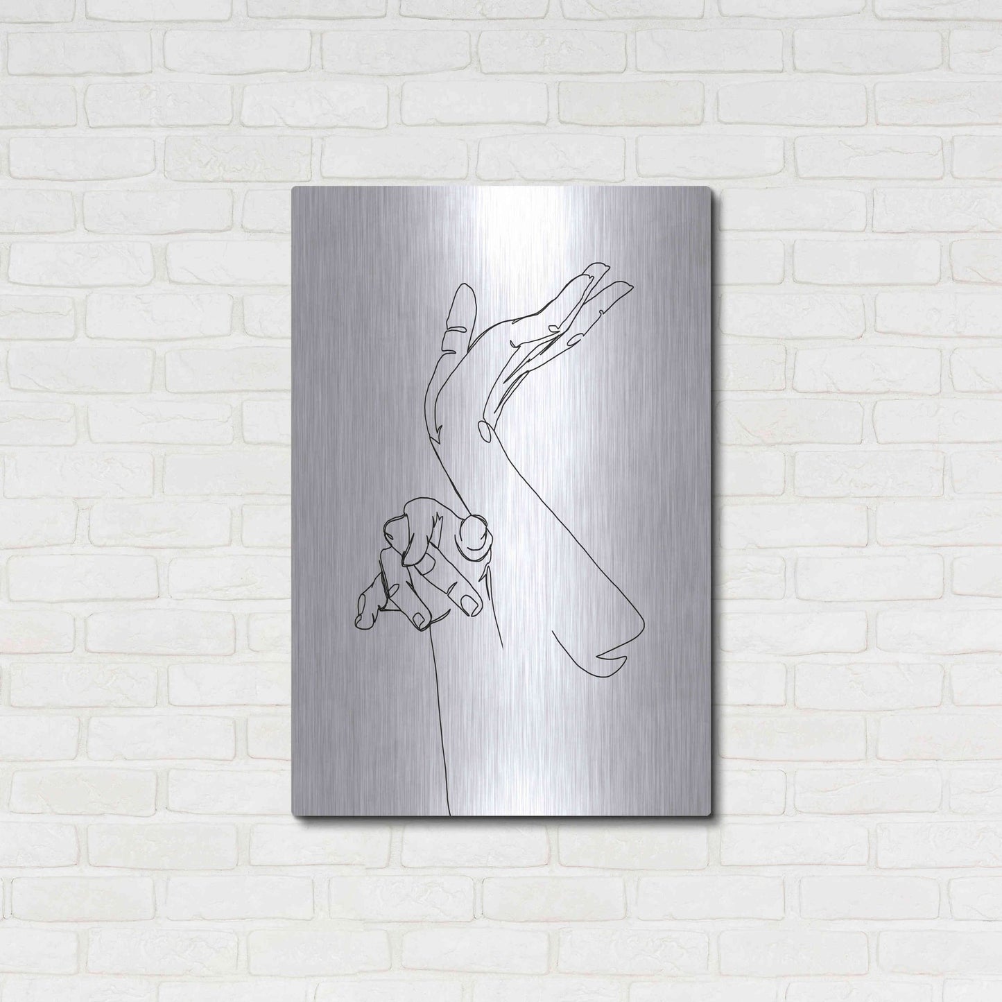 Luxe Metal Art 'Magic Hands II' by Grace Popp, Metal Wall Art,24x36