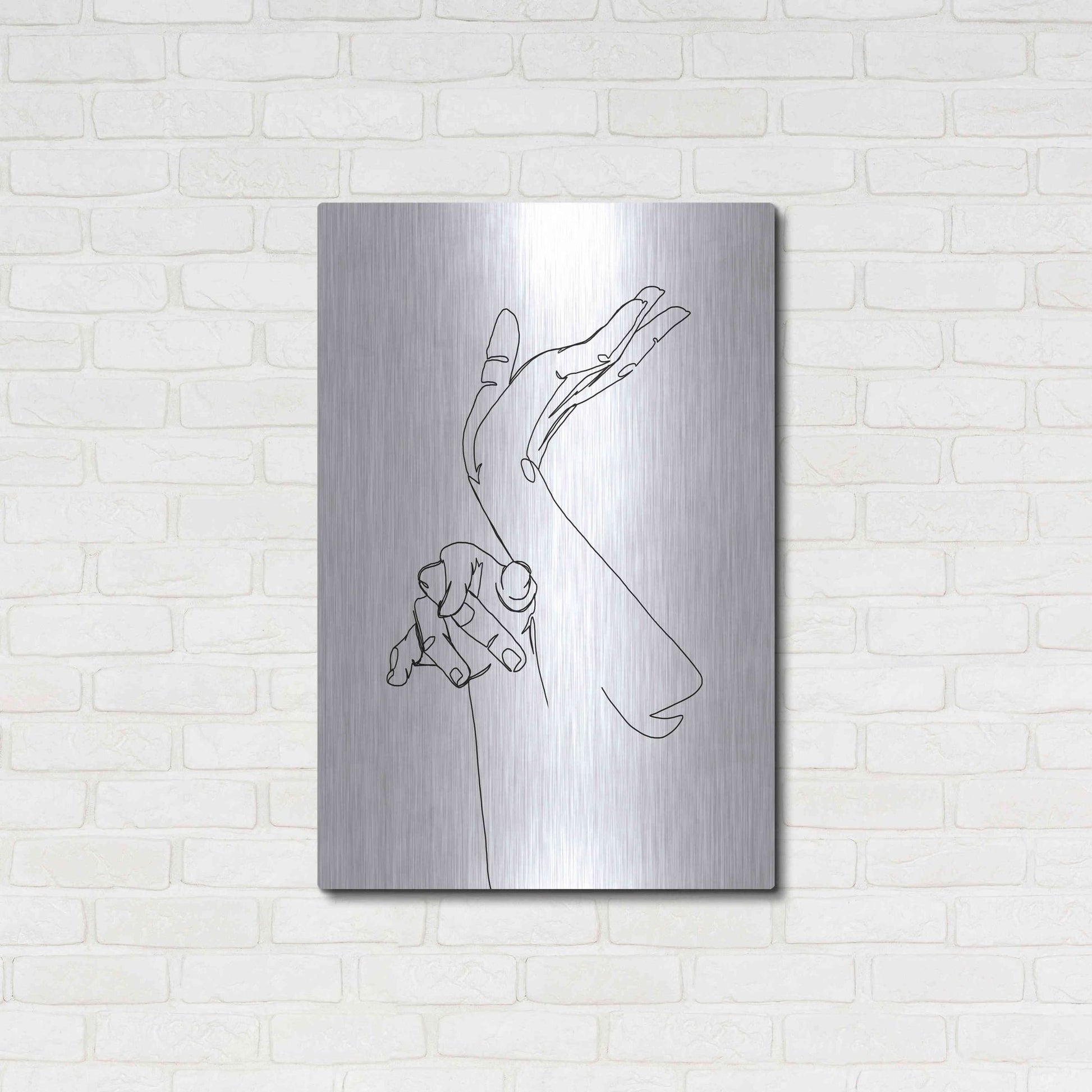Luxe Metal Art 'Magic Hands II' by Grace Popp, Metal Wall Art,24x36