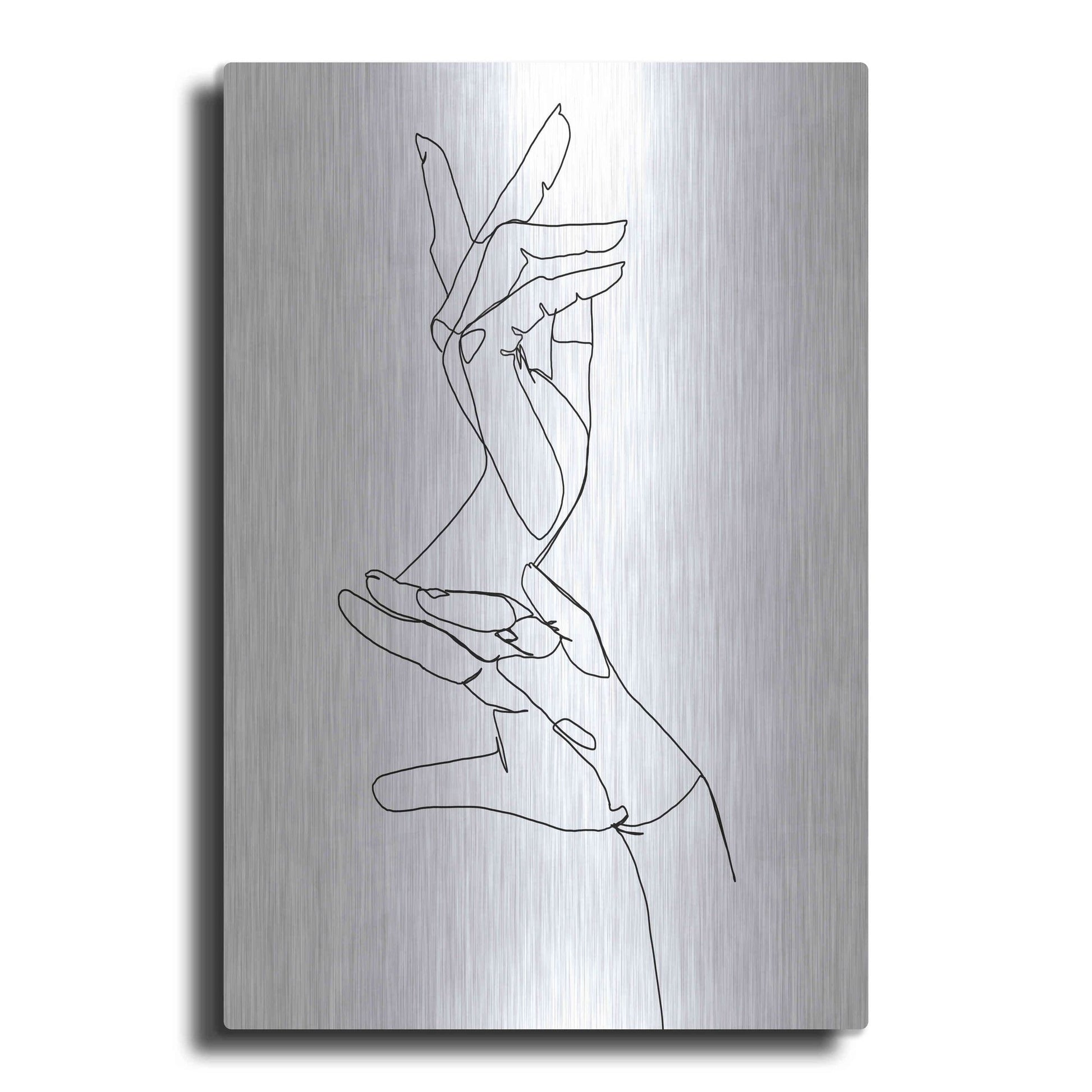 Luxe Metal Art 'Magic Hands I' by Grace Popp, Metal Wall Art