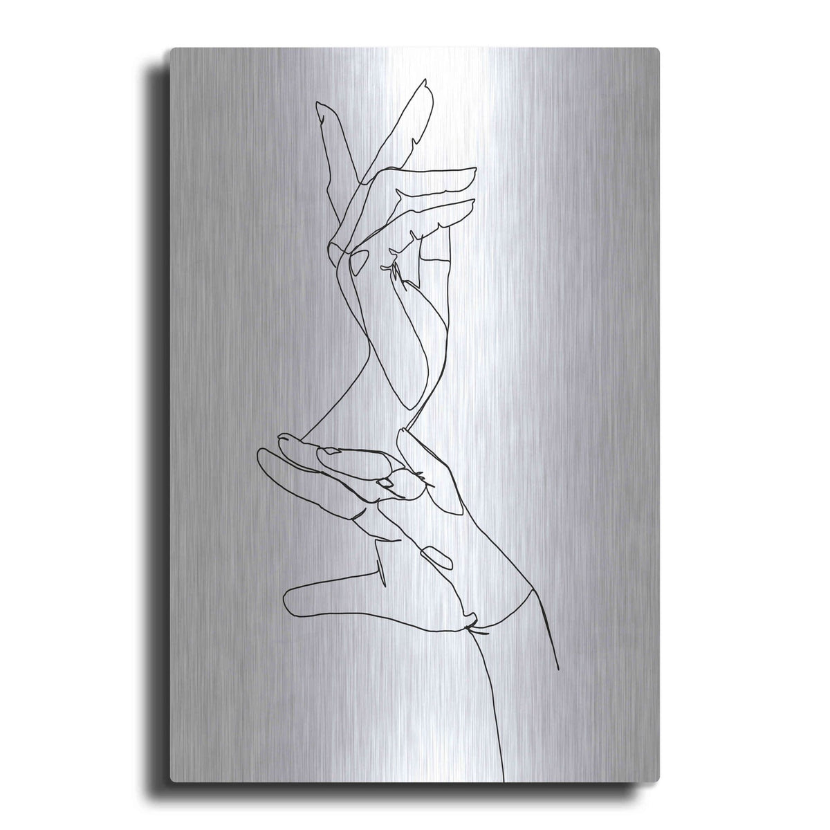 Luxe Metal Art 'Magic Hands I' by Grace Popp, Metal Wall Art