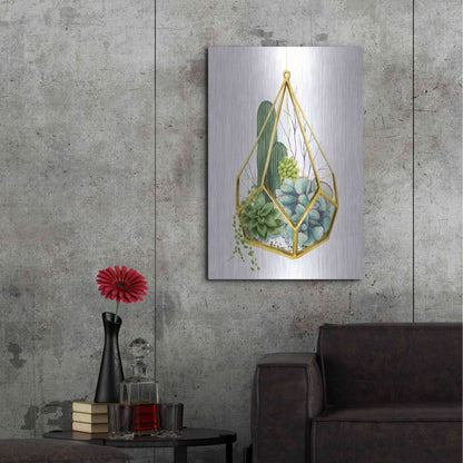 Luxe Metal Art 'Wild Terrarium IV' by Grace Popp, Metal Wall Art,24x36