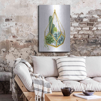 Luxe Metal Art 'Wild Terrarium IV' by Grace Popp, Metal Wall Art,24x36