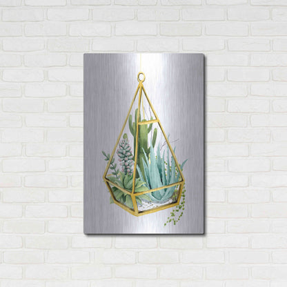 Luxe Metal Art 'Wild Terrarium III' by Grace Popp, Metal Wall Art,24x36