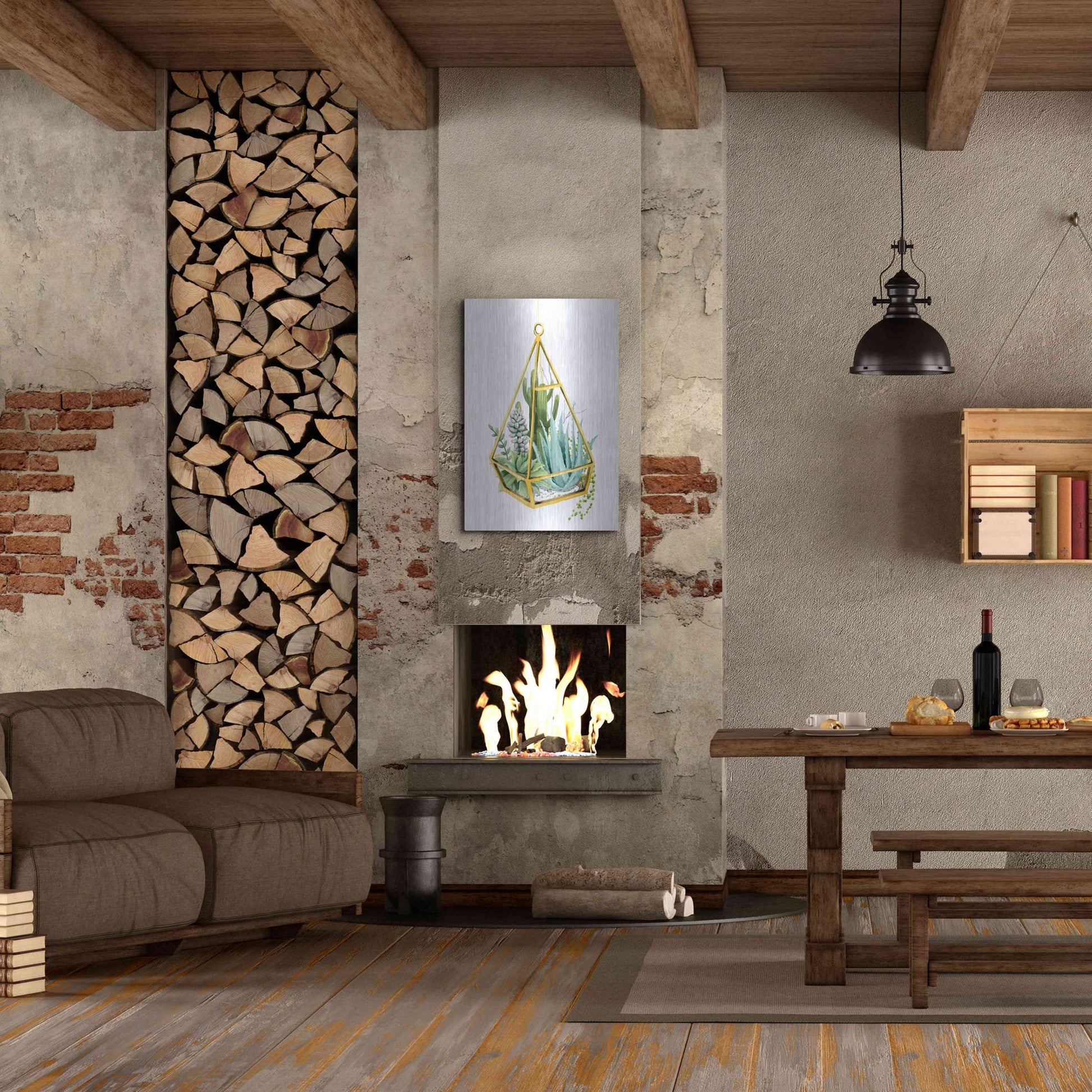 Luxe Metal Art 'Wild Terrarium III' by Grace Popp, Metal Wall Art,24x36