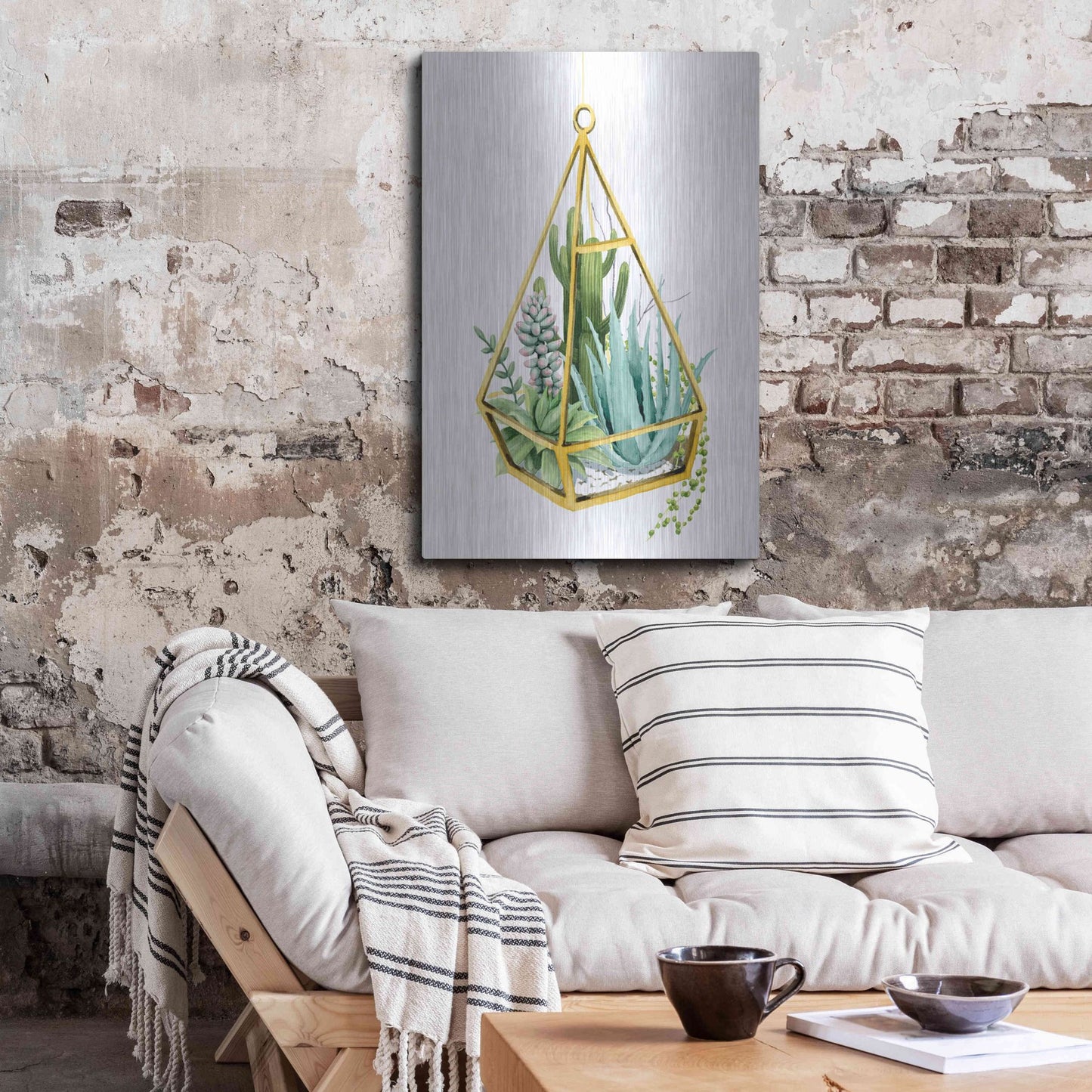 Luxe Metal Art 'Wild Terrarium III' by Grace Popp, Metal Wall Art,24x36