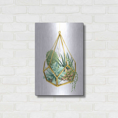 Luxe Metal Art 'Wild Terrarium II' by Grace Popp, Metal Wall Art,16x24