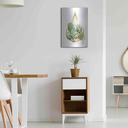 Luxe Metal Art 'Wild Terrarium II' by Grace Popp, Metal Wall Art,16x24