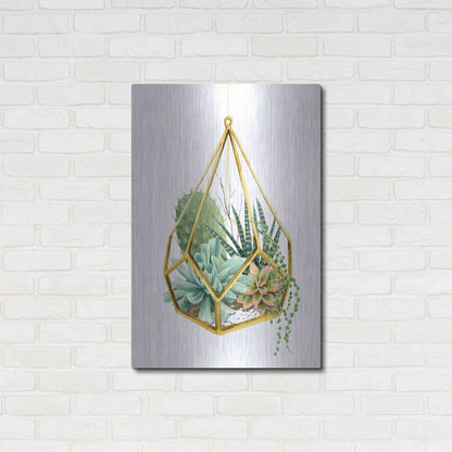 Luxe Metal Art 'Wild Terrarium II' by Grace Popp, Metal Wall Art,24x36