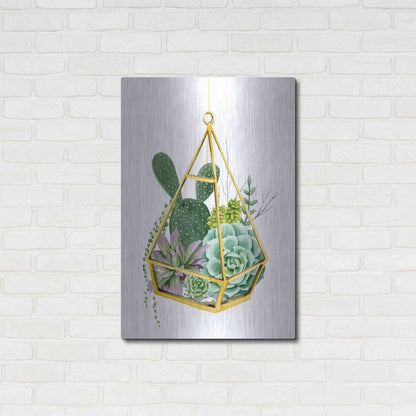 Luxe Metal Art 'Wild Terrarium I' by Grace Popp, Metal Wall Art,24x36