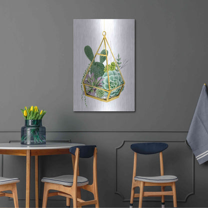 Luxe Metal Art 'Wild Terrarium I' by Grace Popp, Metal Wall Art,24x36