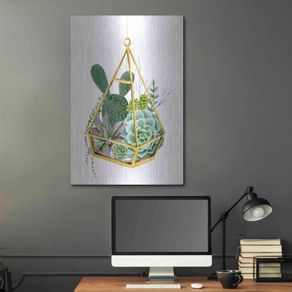 Luxe Metal Art 'Wild Terrarium I' by Grace Popp, Metal Wall Art,24x36
