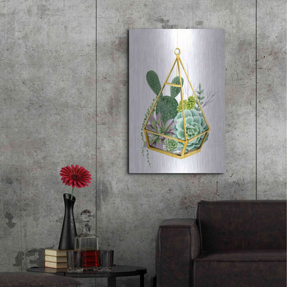 Luxe Metal Art 'Wild Terrarium I' by Grace Popp, Metal Wall Art,24x36
