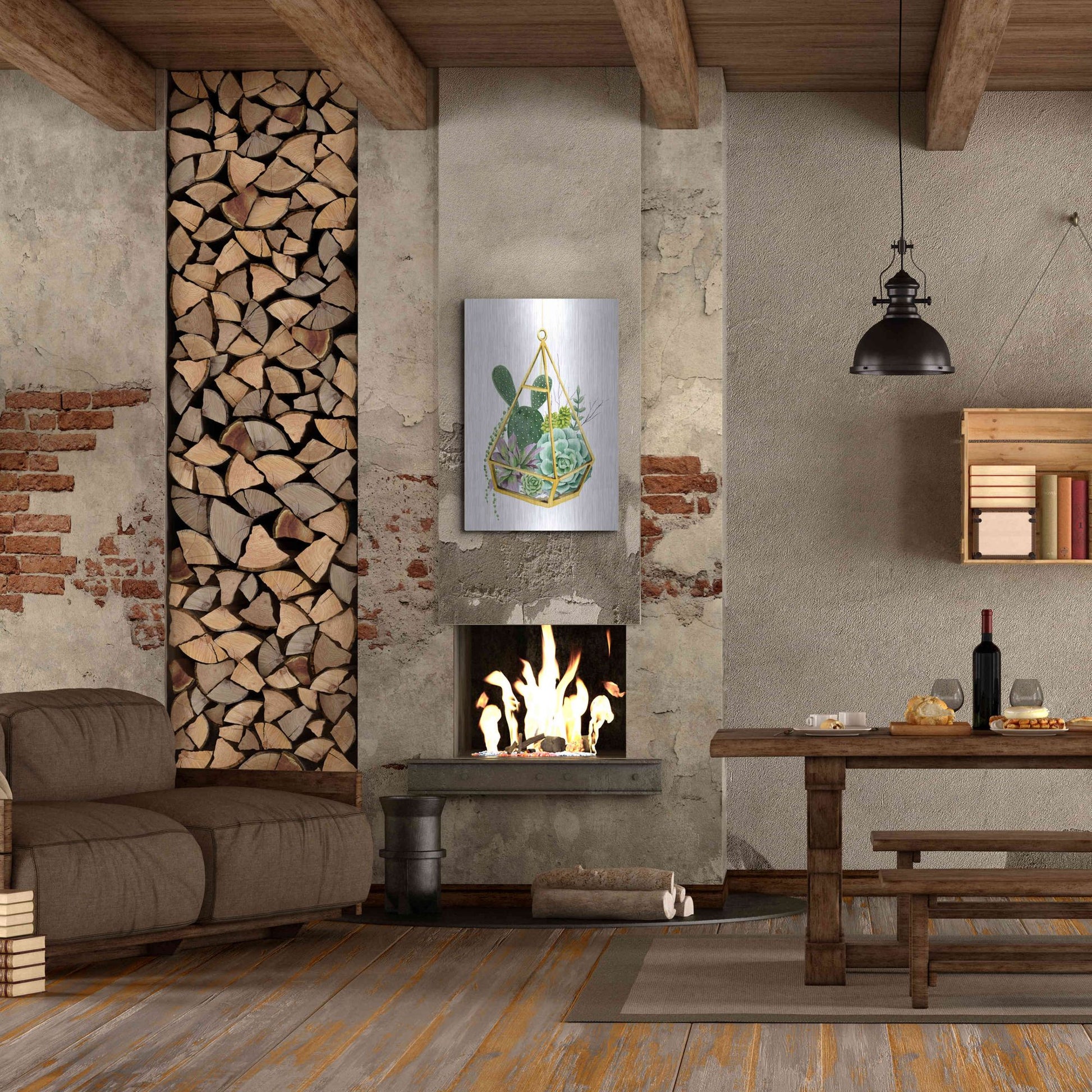 Luxe Metal Art 'Wild Terrarium I' by Grace Popp, Metal Wall Art,24x36