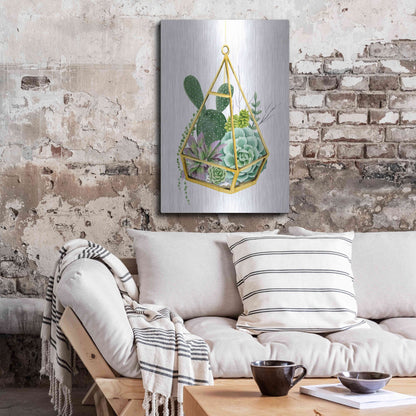 Luxe Metal Art 'Wild Terrarium I' by Grace Popp, Metal Wall Art,24x36