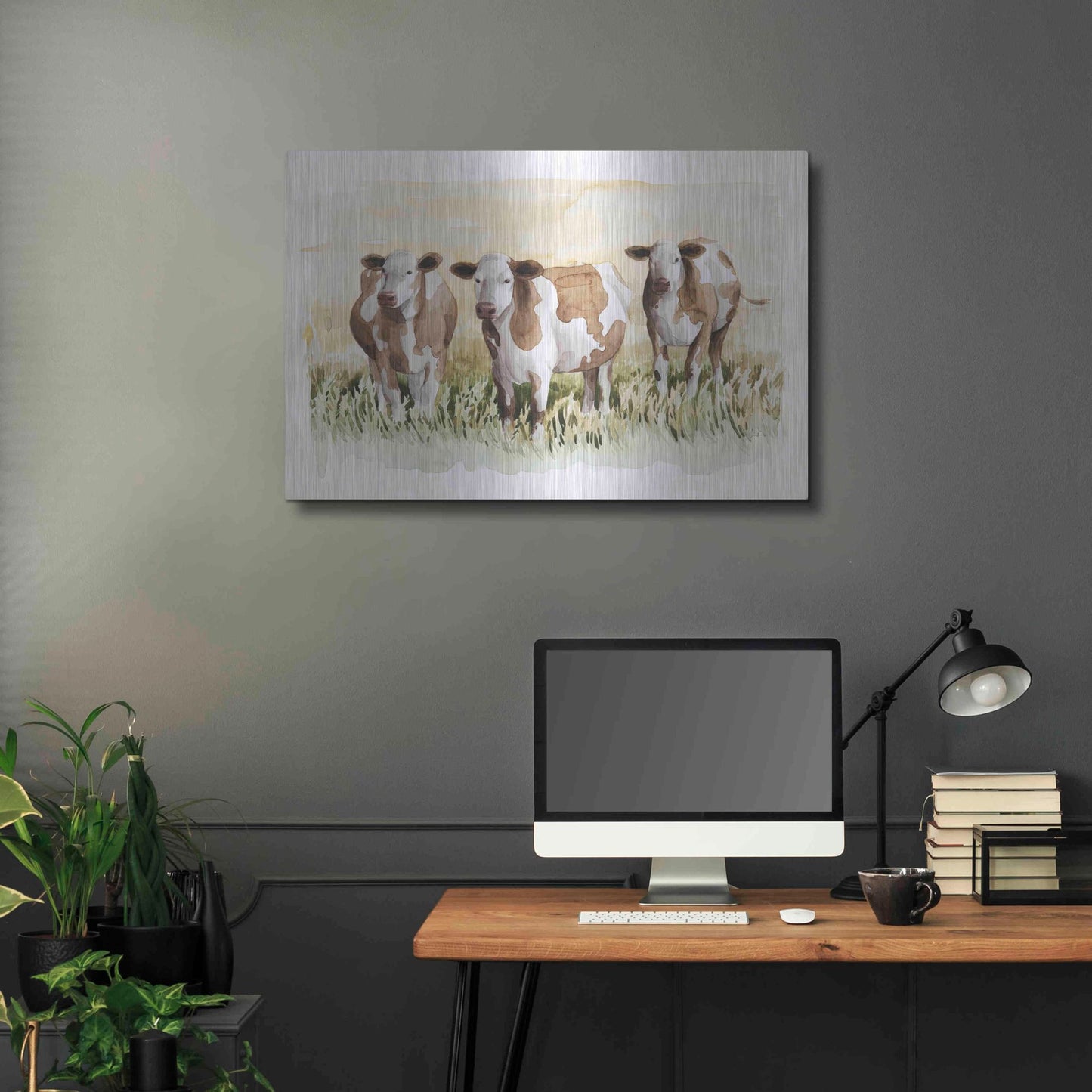 Luxe Metal Art 'Golden Graze II' by Grace Popp, Metal Wall Art,36x24