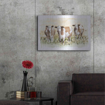 Luxe Metal Art 'Golden Graze II' by Grace Popp, Metal Wall Art,36x24
