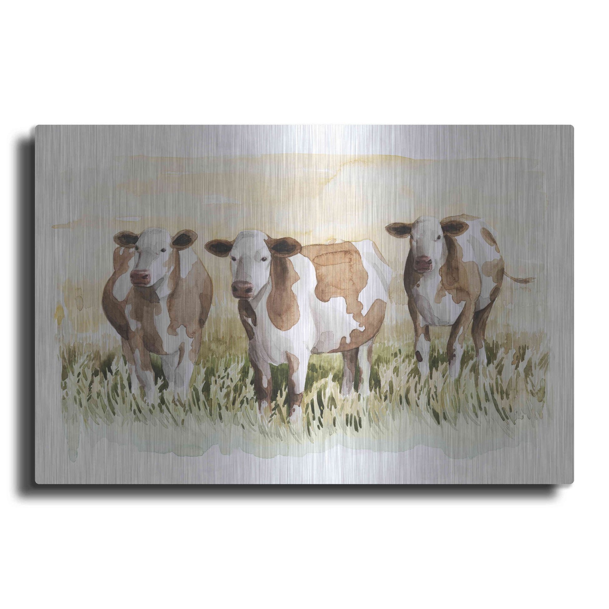 Luxe Metal Art 'Golden Graze II' by Grace Popp, Metal Wall Art