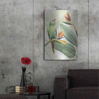 Luxe Metal Art 'Avian Paradise IV' by Grace Popp, Metal Wall Art,24x36