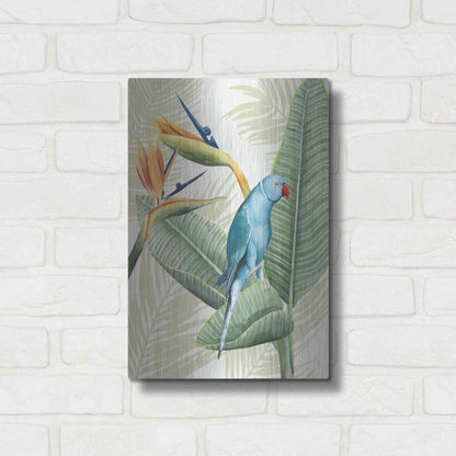 Luxe Metal Art 'Avian Paradise III' by Grace Popp, Metal Wall Art,12x16
