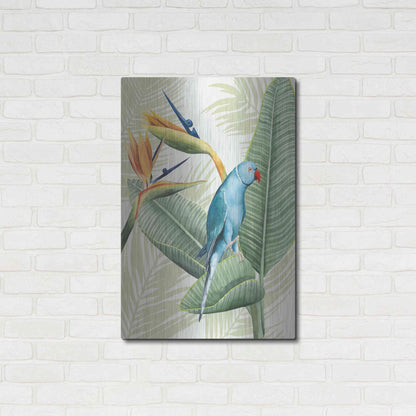 Luxe Metal Art 'Avian Paradise III' by Grace Popp, Metal Wall Art,24x36