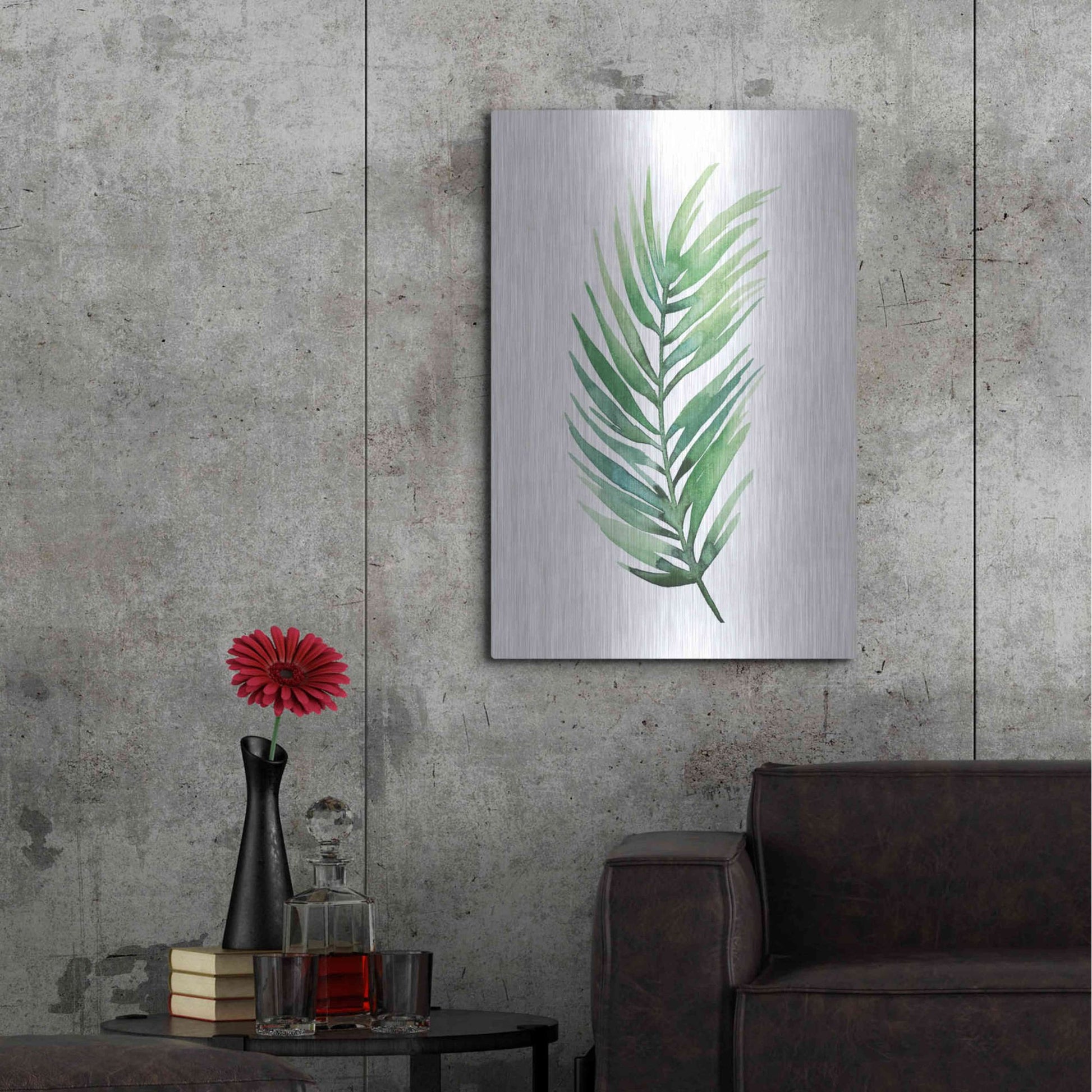 Luxe Metal Art 'Untethered Palm I' by Grace Popp, Metal Wall Art,24x36